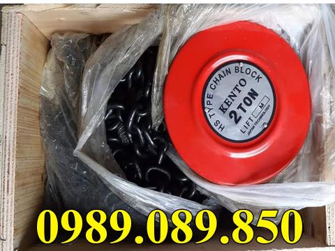 Pa lăng xích kéo tay Trung Quốc 2 tấn 5 mét