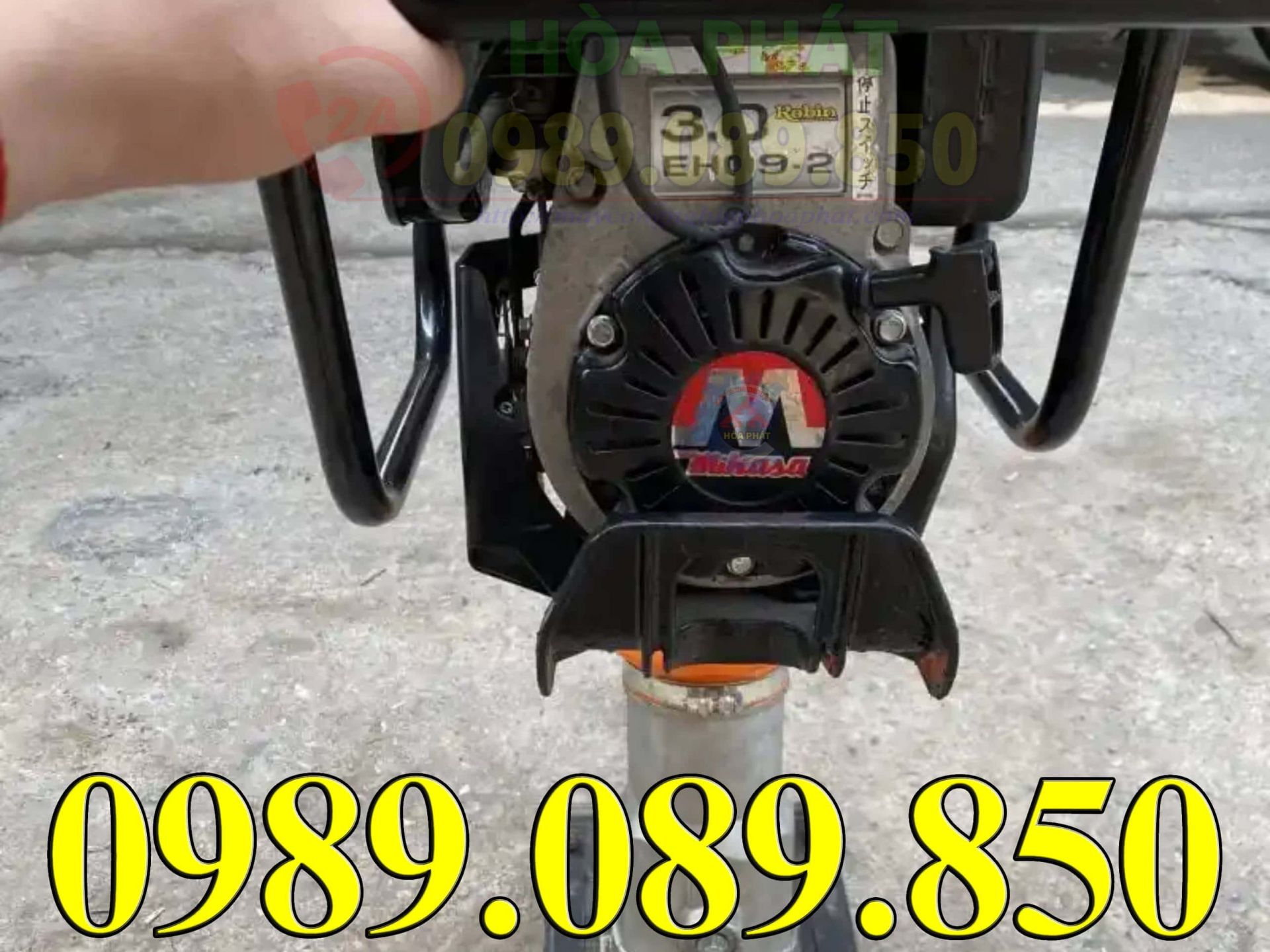 Cấu tạo m&aacute;y đầm c&oacute;c Mikasa động cơ Robin gi&aacute; rẻ.