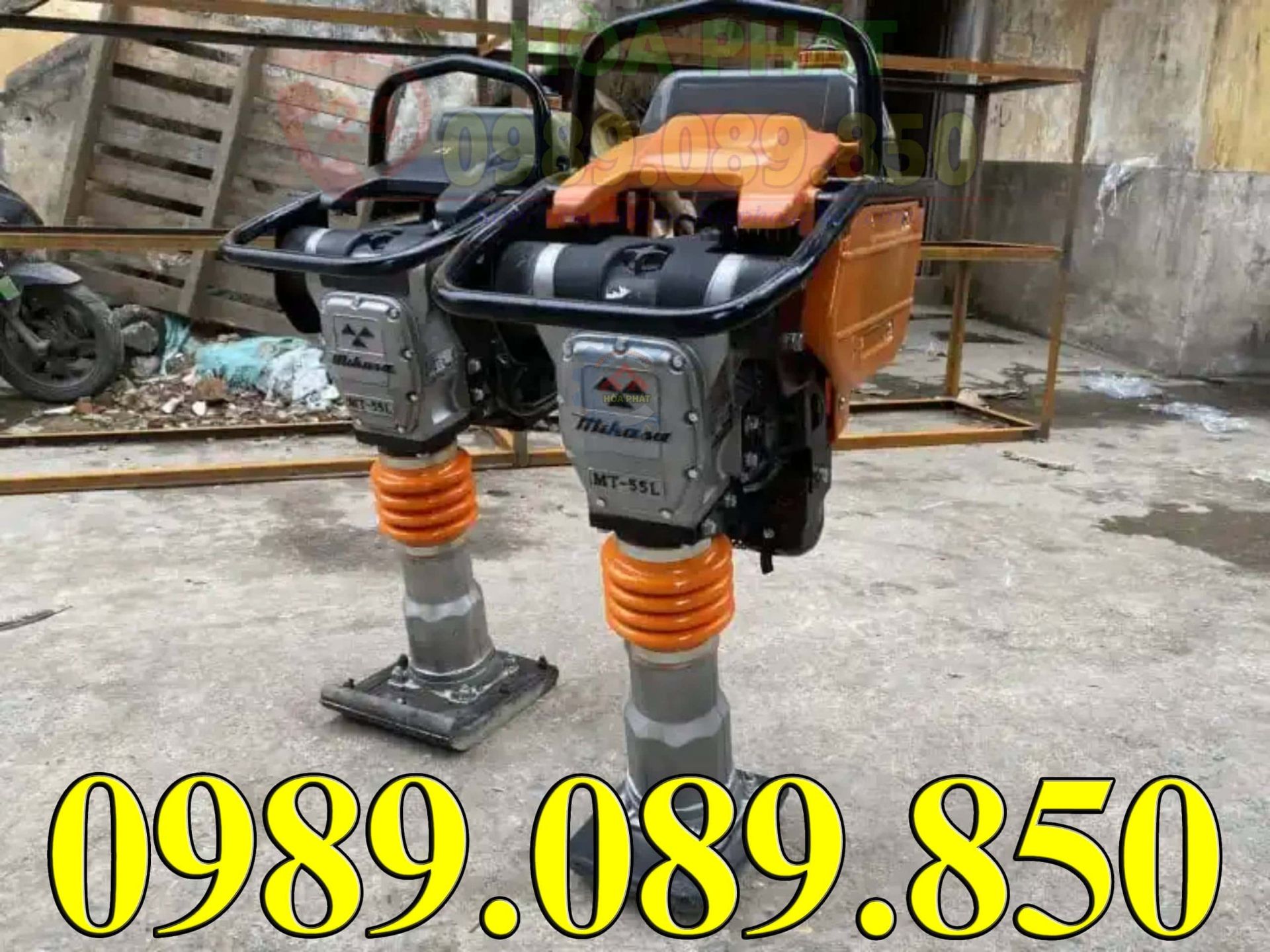 Đầm cóc Mikasa MT55L động cơ Honda chính hãng.