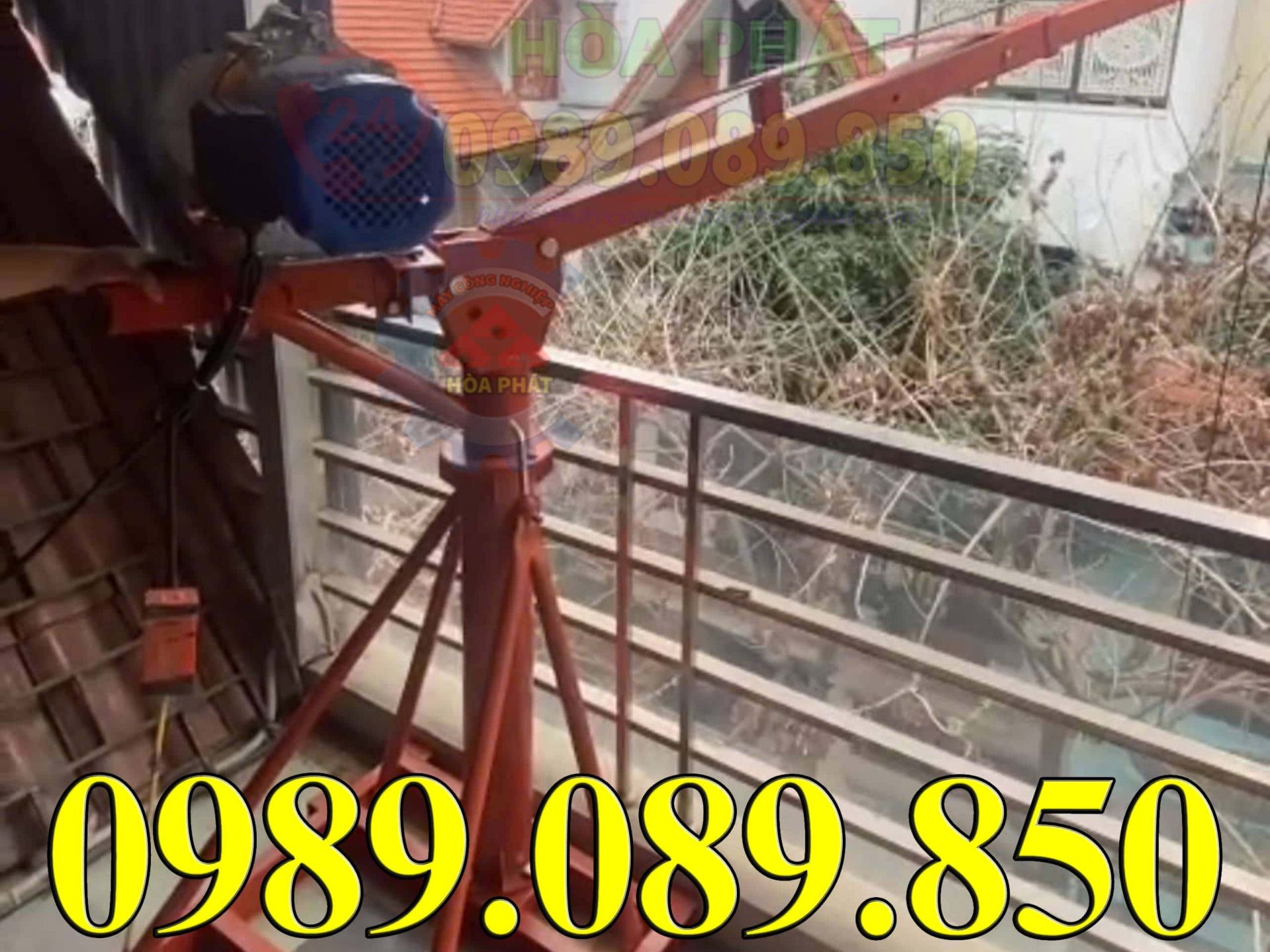 Khung xoay 360 độ cần rút kết hợp tời điện đa năng tốc nhanh.