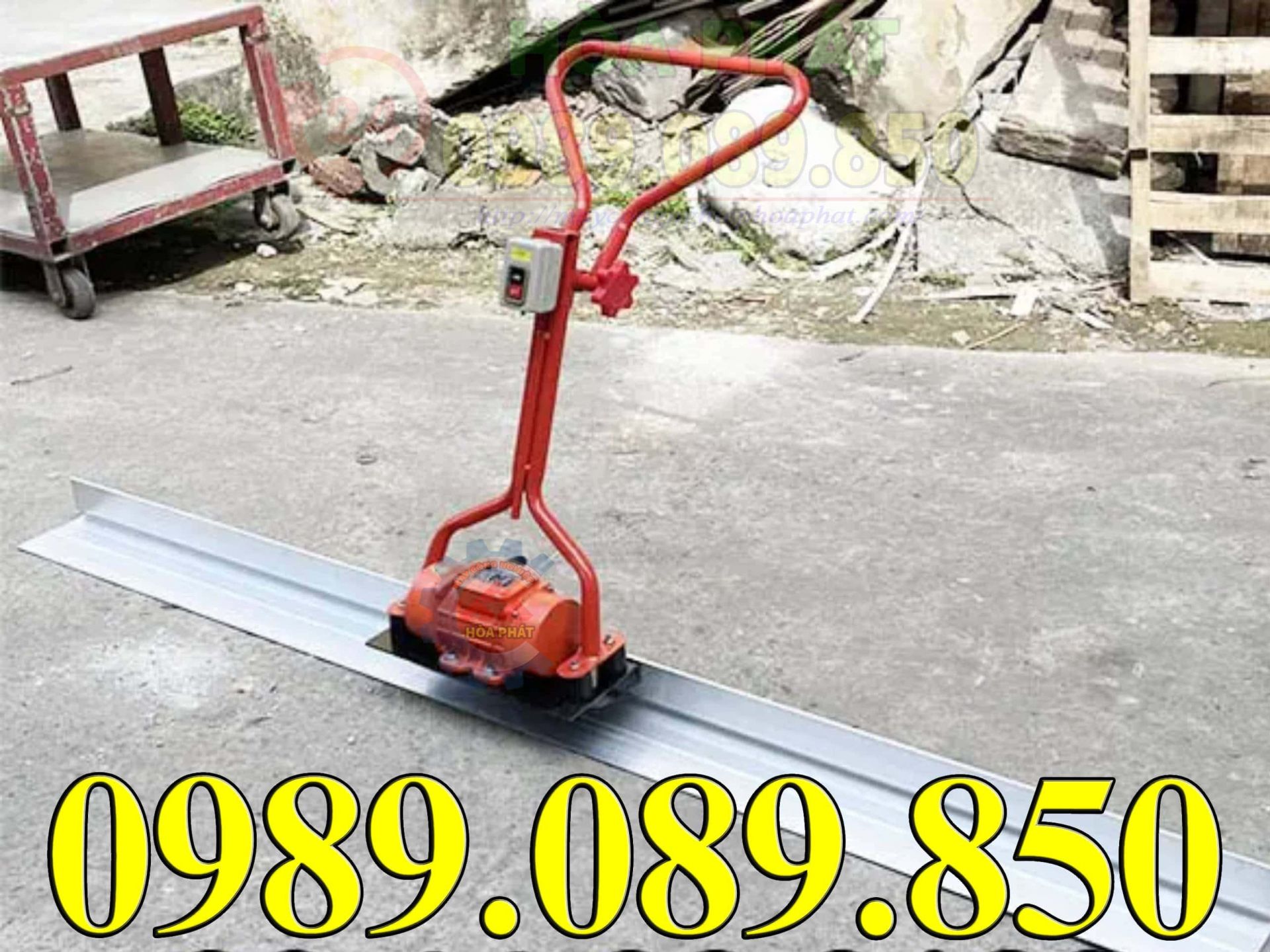 Đầm thước b&ecirc; t&ocirc;ng chạy điện 4m nhập khẩu.