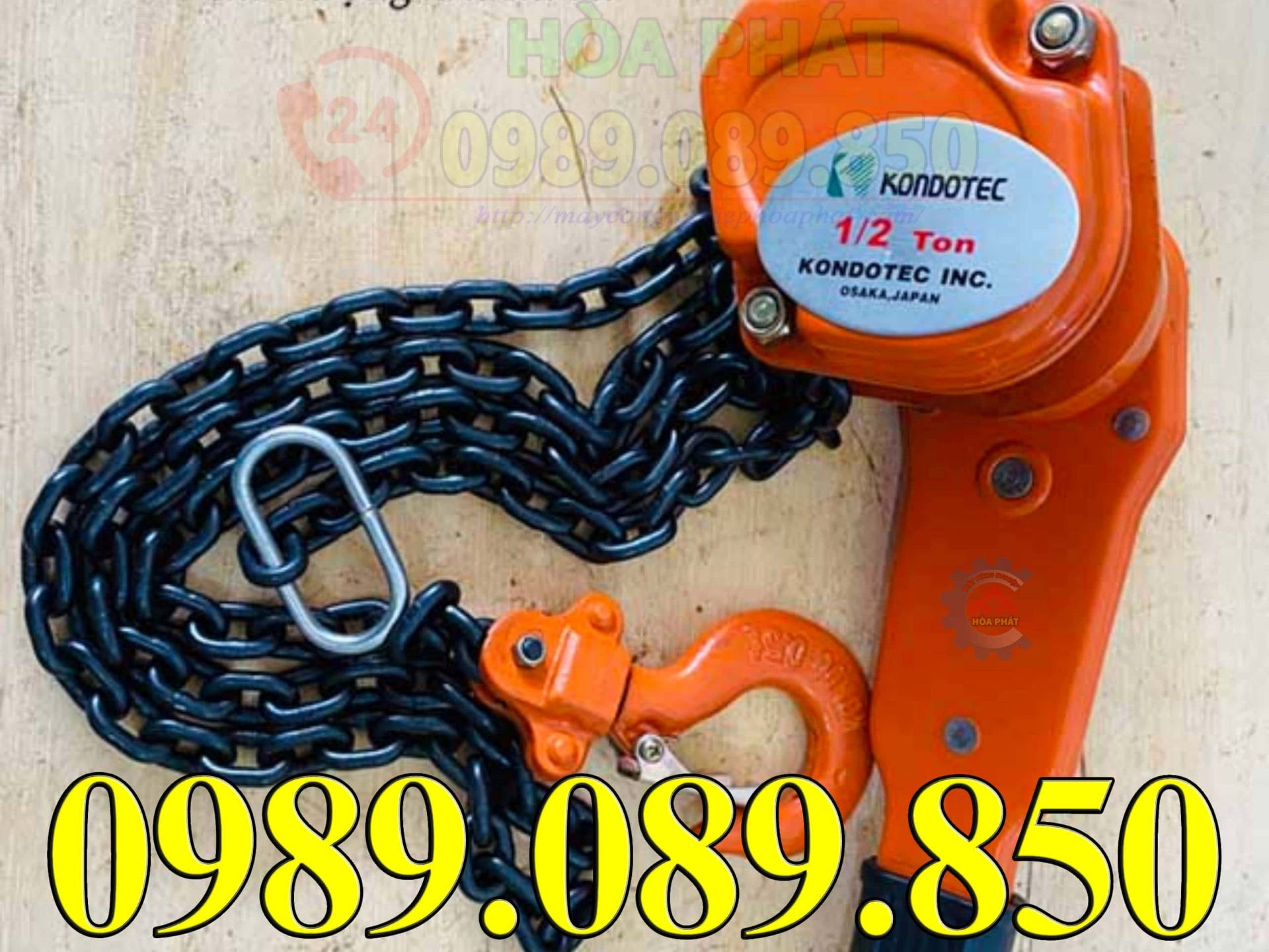 Pa lăng xích lắc tay Kondotec KT-L 0.5 chất lượng hiệu quả cao.