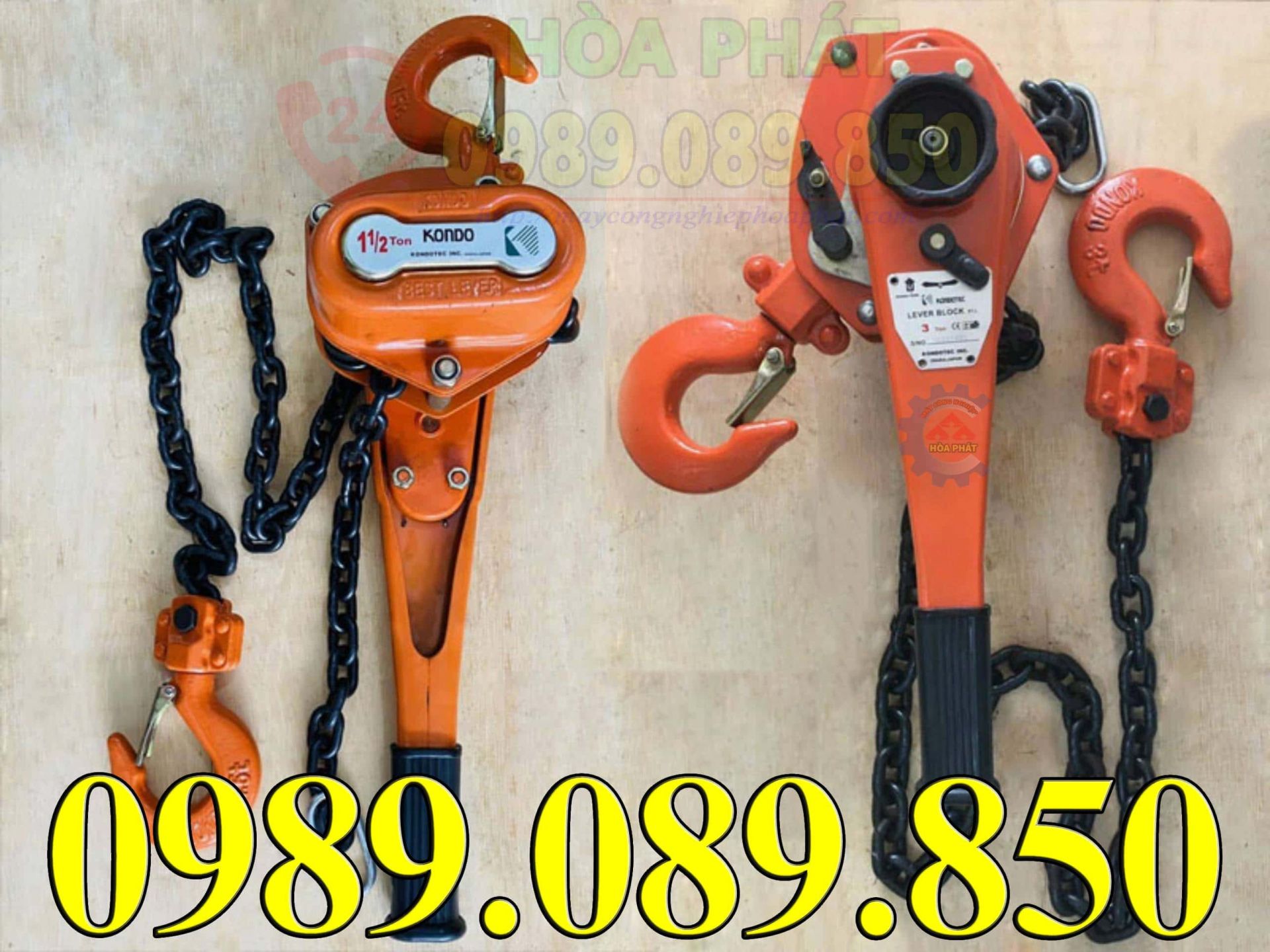 Pa lăng x&iacute;ch lắc tay Kondotec h&agrave;ng nhập khẩu Nhật Bản model KT-L h&agrave;ng sẵn tại H&ograve;a Ph&aacute;t.