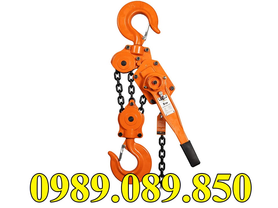 Pa lăng xích lắc tay NItto 9 tấn 1,5 mét giá tốt.