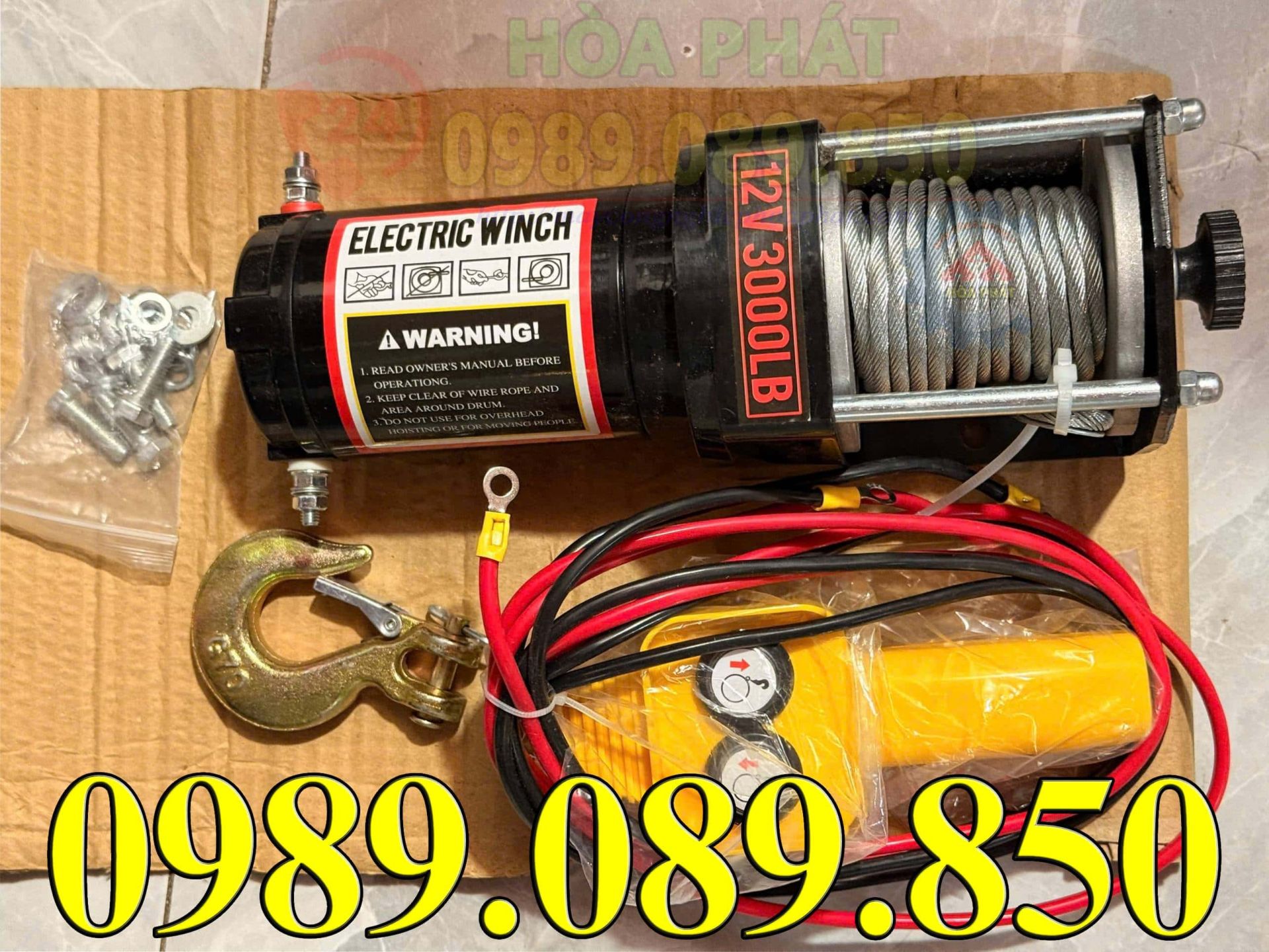 M&aacute;y tời điện 12v/24v 3000lbs gi&aacute; tốt nhất.