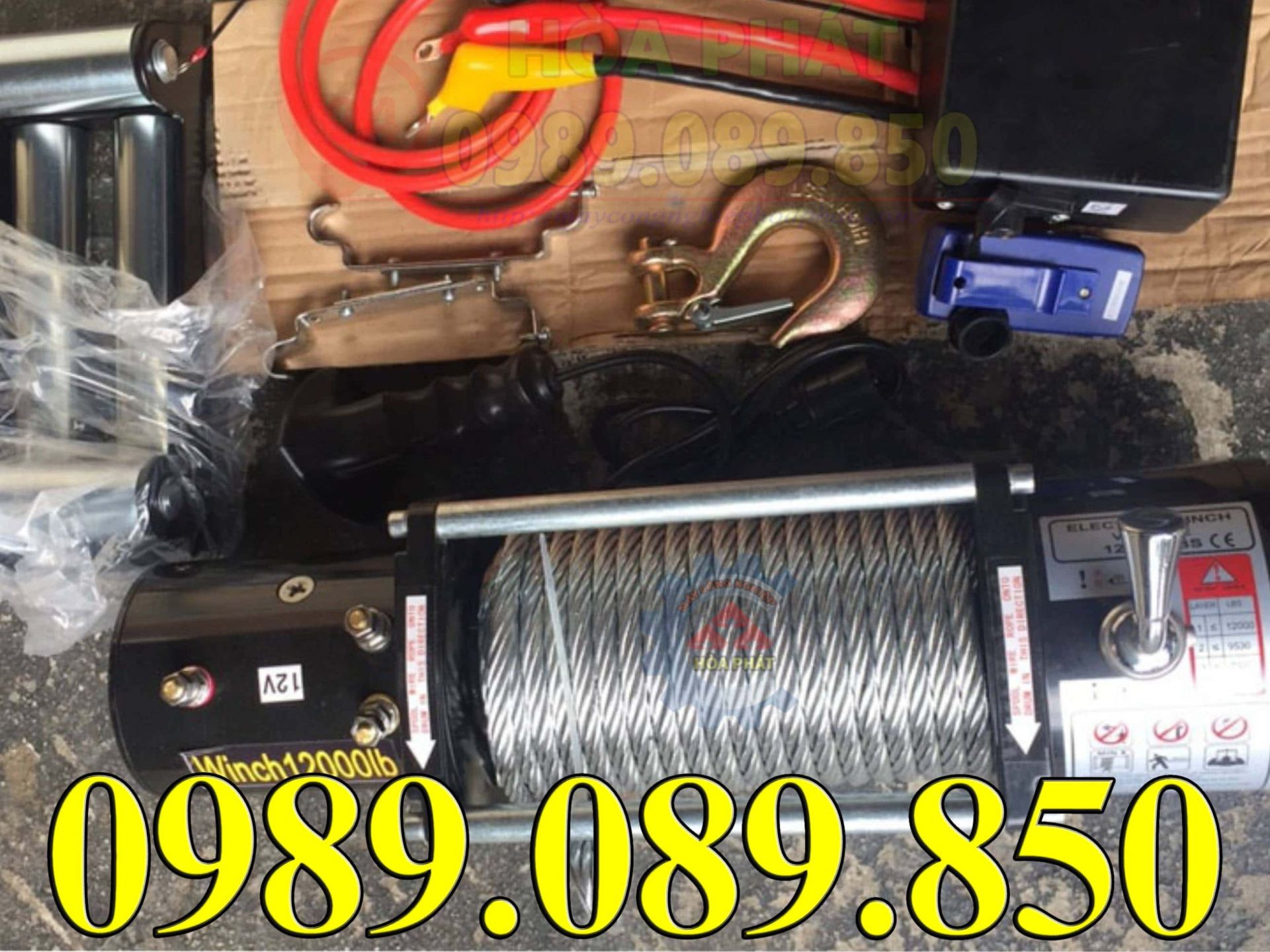 Tang quấn m&aacute;y tời ắc quy 12000lbs nhập khẩu Trung Quốc.