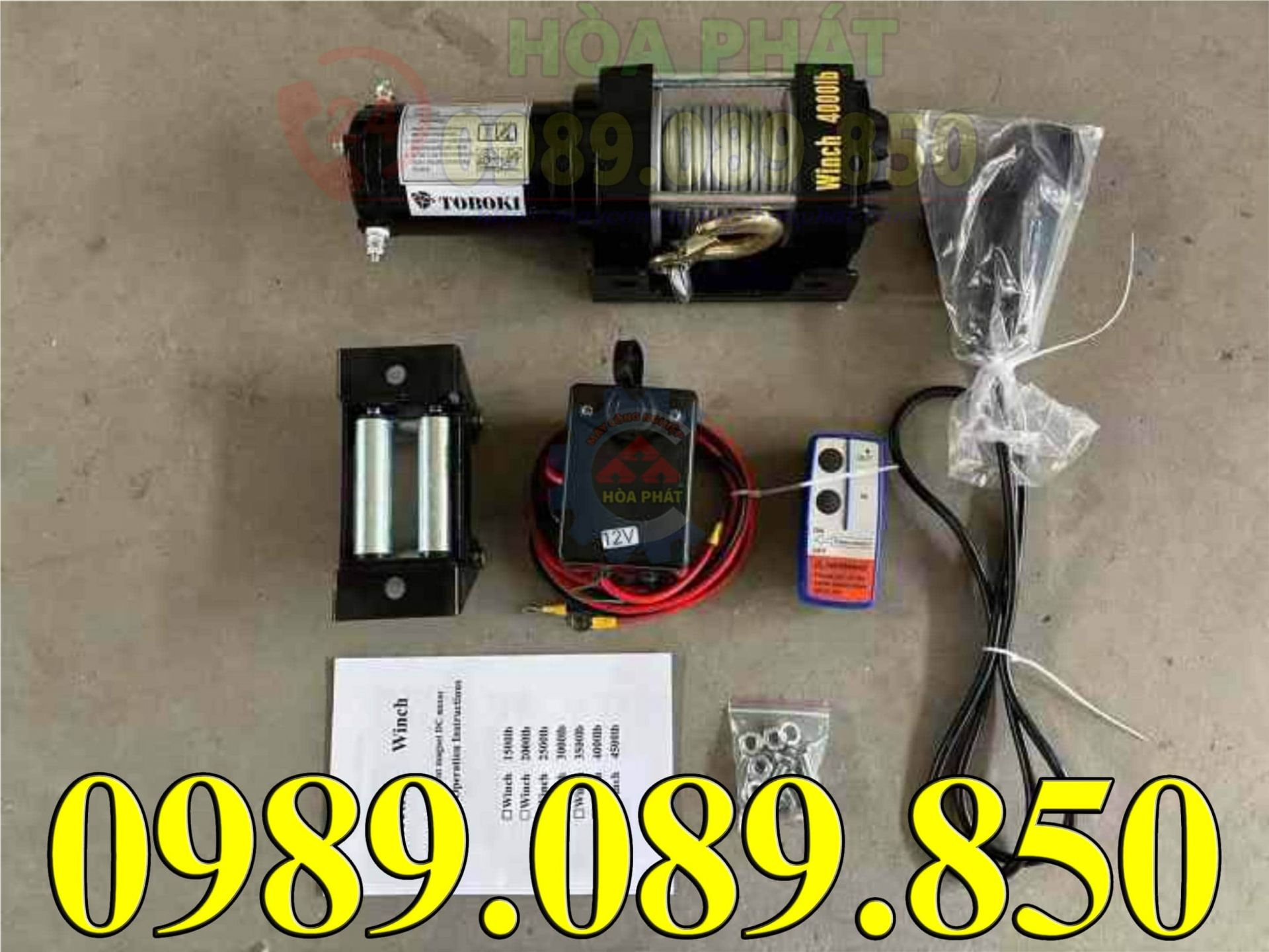 Cấu tạo bộ phận m&aacute;y tời ắc quy 4000LBS