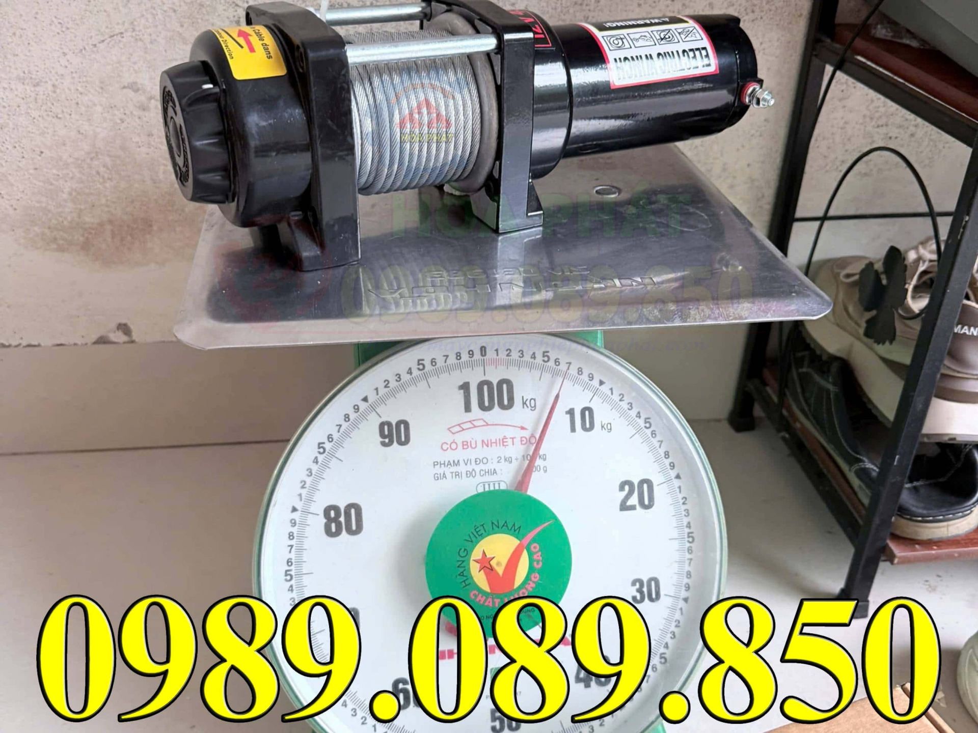 Thông số cân nặng tời điện ắc quy 4500lbs.