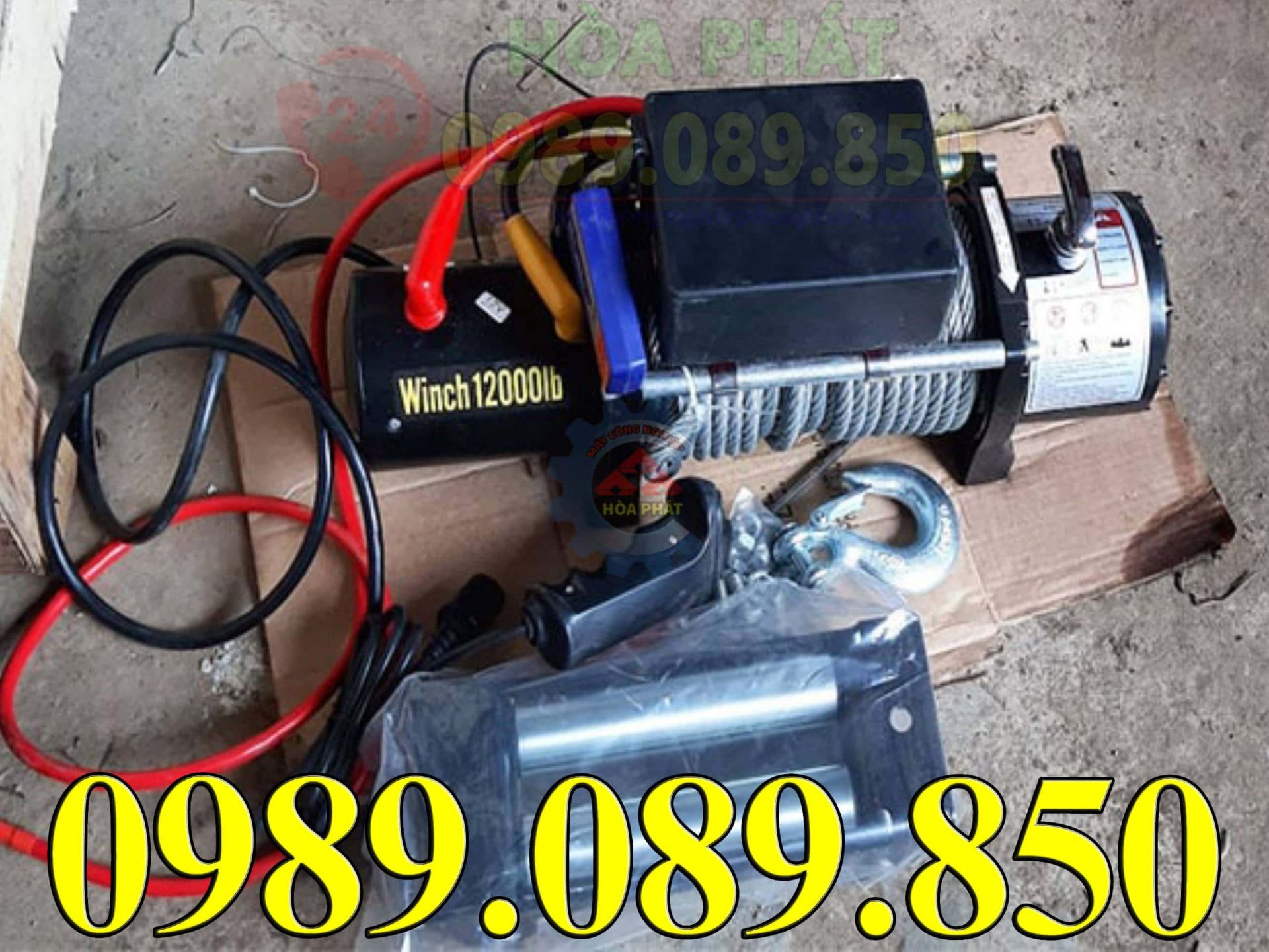 Tời điện ắc quy nhập khẩu model 12000lbs gi&aacute; tốt.