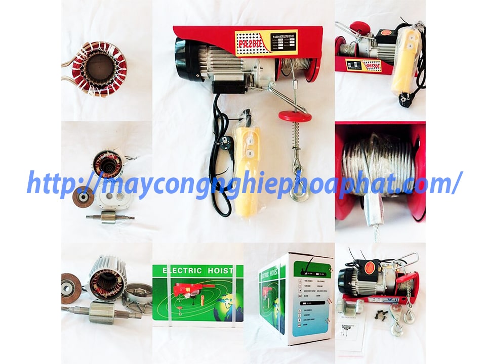 M&aacute;y tời điện mini 220V n&acirc;ng hạ đồ 50kg hiệu quả.