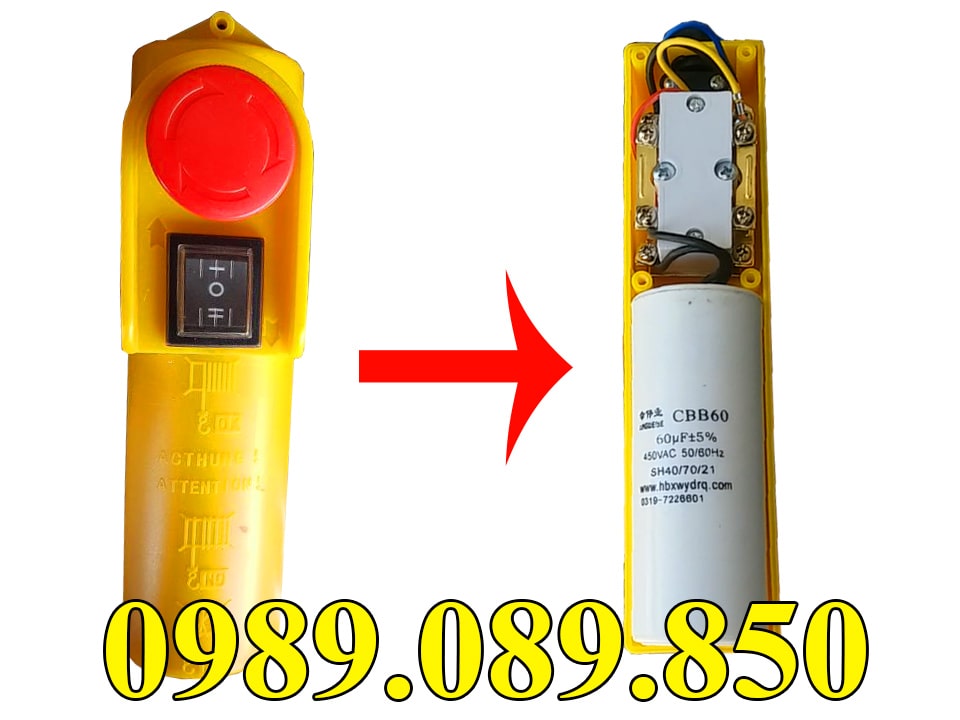 Tay điều khiển của tời điện mini