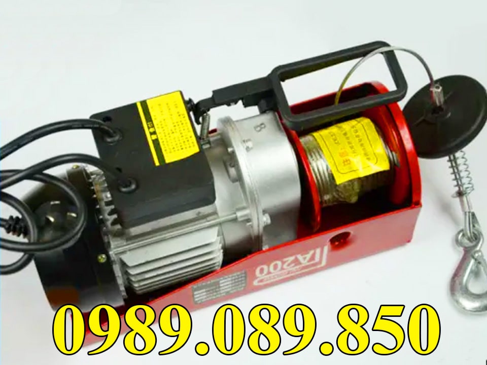 Tời điện mini PA200 n&acirc;ng hạ 50kg gia đ&igrave;nh, nh&agrave; xưởng.